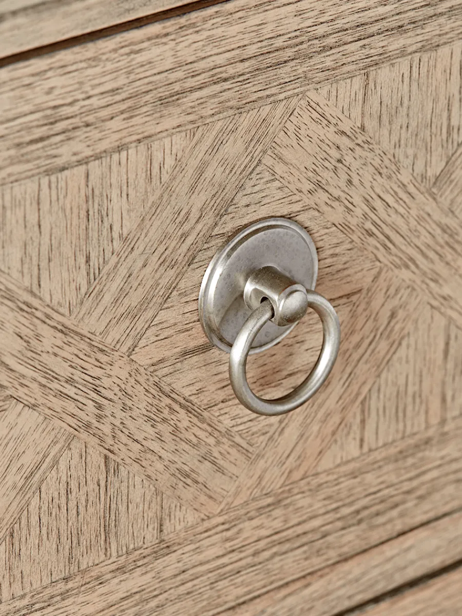 Cox & Cox Bedside Tables|Bedside Tables<Geometric Parquet Bedside Table