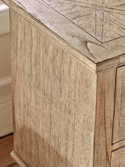 Cox & Cox Bedside Tables|Bedside Tables<Geometric Parquet Bedside Table
