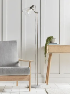 Cox & Cox Floor Lamps<Glass & Concrete Floor Lamp