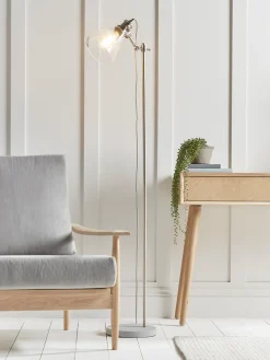 Cox & Cox Floor Lamps<Glass & Concrete Floor Lamp