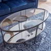 Cox & Cox Coffee Tables<Glass Display Coffee Table - Aged Bronze