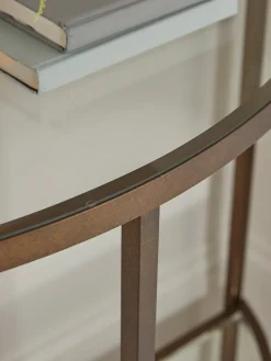 Cox & Cox Console Tables<Glass Display Console Table - Aged Bronze