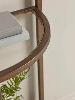 Cox & Cox Bookcases & Shelf Units<Glass Display Shelf Unit - Aged Bronze