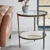 Cox & Cox Side Tables<Glass Display Side Table - Aged Bronze