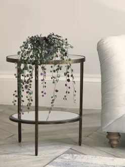 Cox & Cox Side Tables<Glass Display Side Table - Aged Bronze