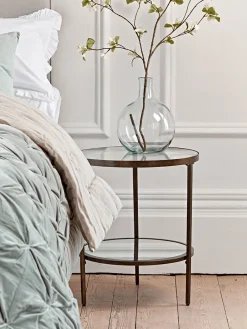 Cox & Cox Side Tables<Glass Display Side Table - Aged Bronze