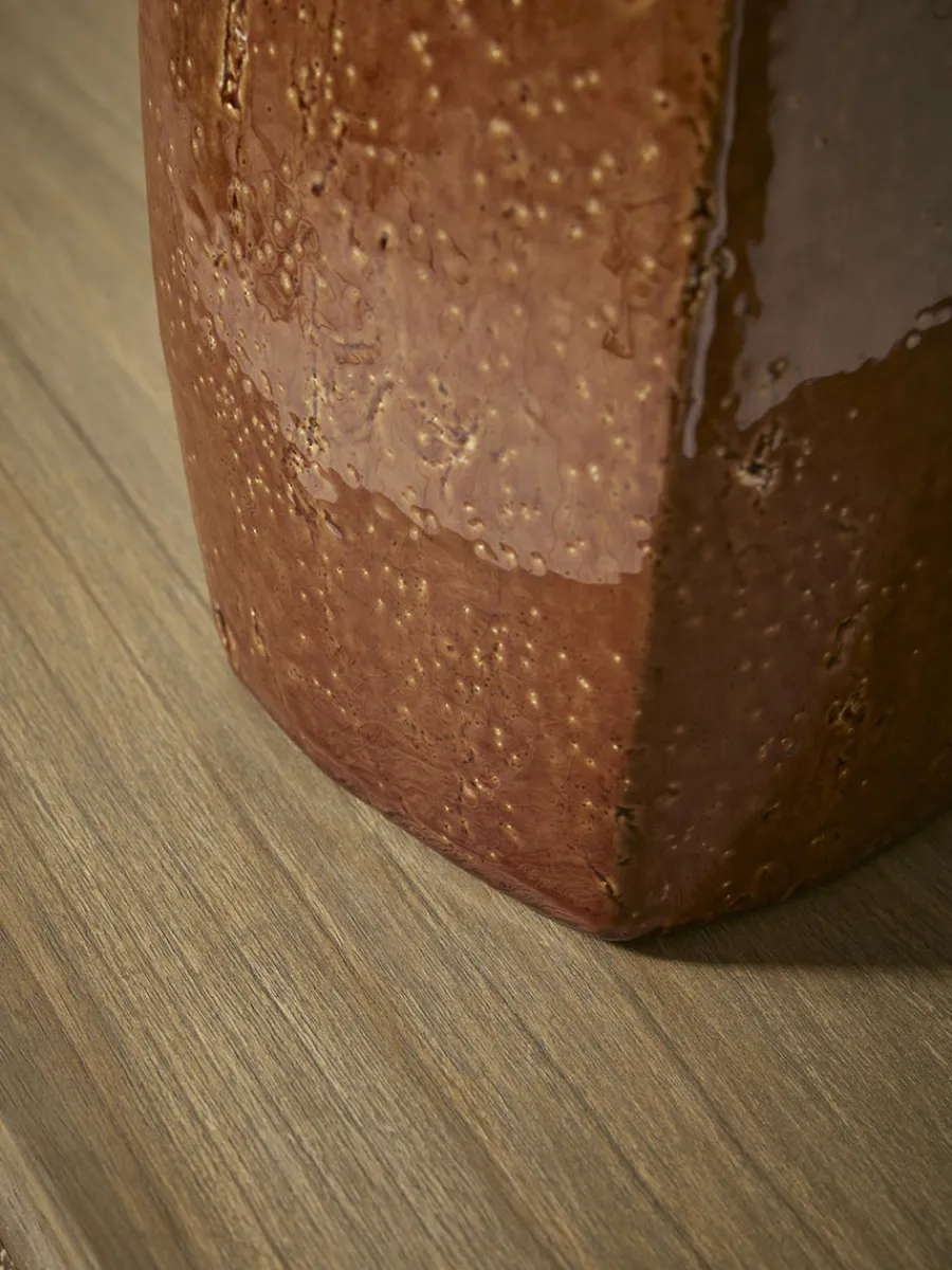 Cox & Cox Table Lamps|Bedside Lights<Glazed Burnt Orange Table Lamp