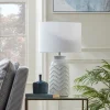 Cox & Cox Table Lamps<Glazed Chevron Table Lamp