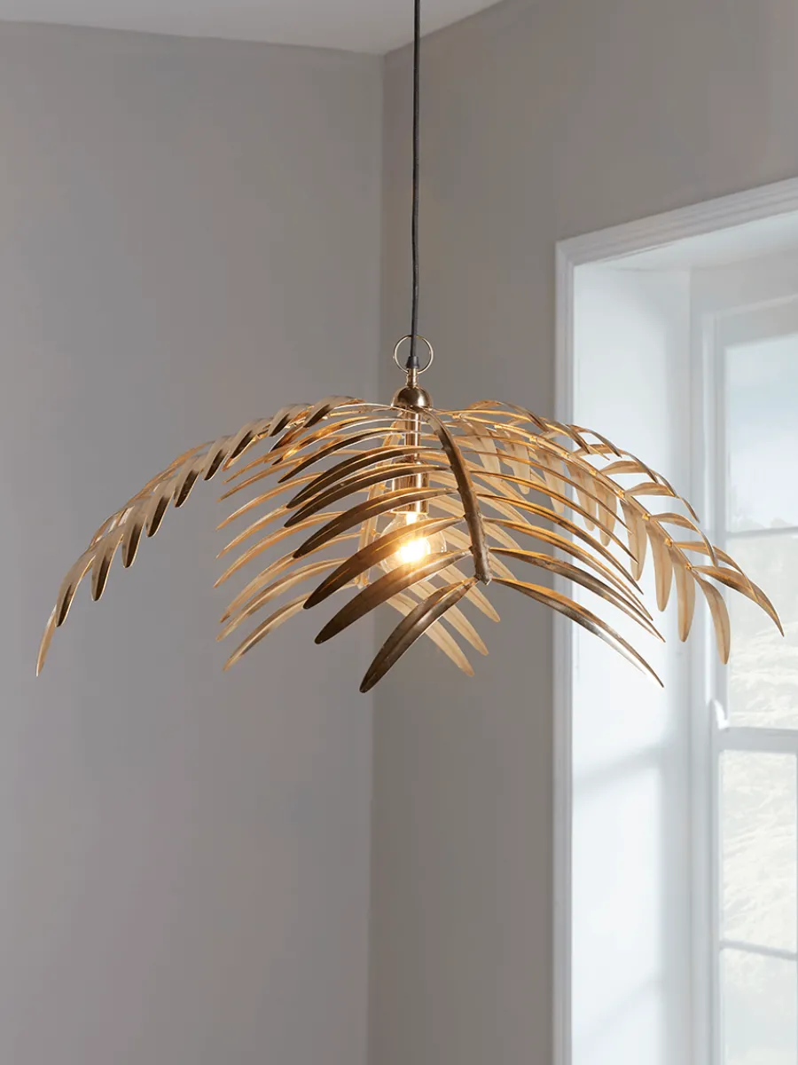 Cox & Cox Pendants<Gold Palm Pendant