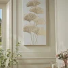 Cox & Cox Wall Art<Golden Gingko Leaf Canvas