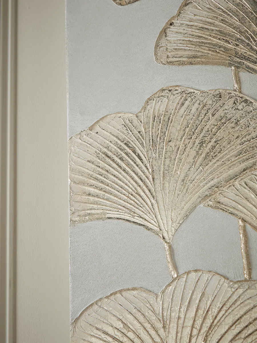 Cox & Cox Wall Art<Golden Gingko Leaf Canvas