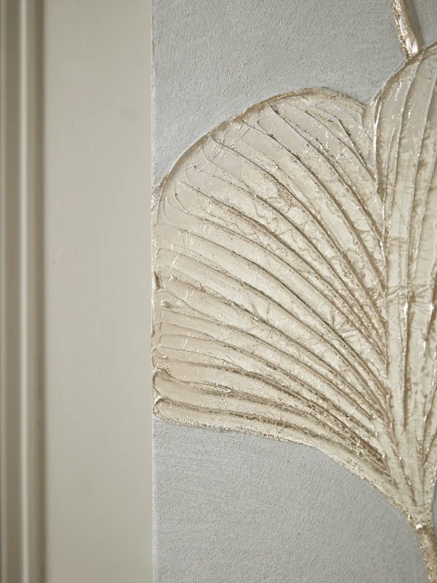 Cox & Cox Wall Art<Golden Gingko Leaf Canvas