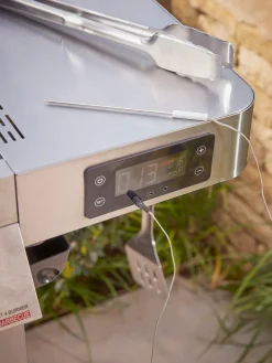 Cox & Cox Outdoor Cooking<Gourmet Gas & Charcoal Stainless Steel BBQ - 4 Burner