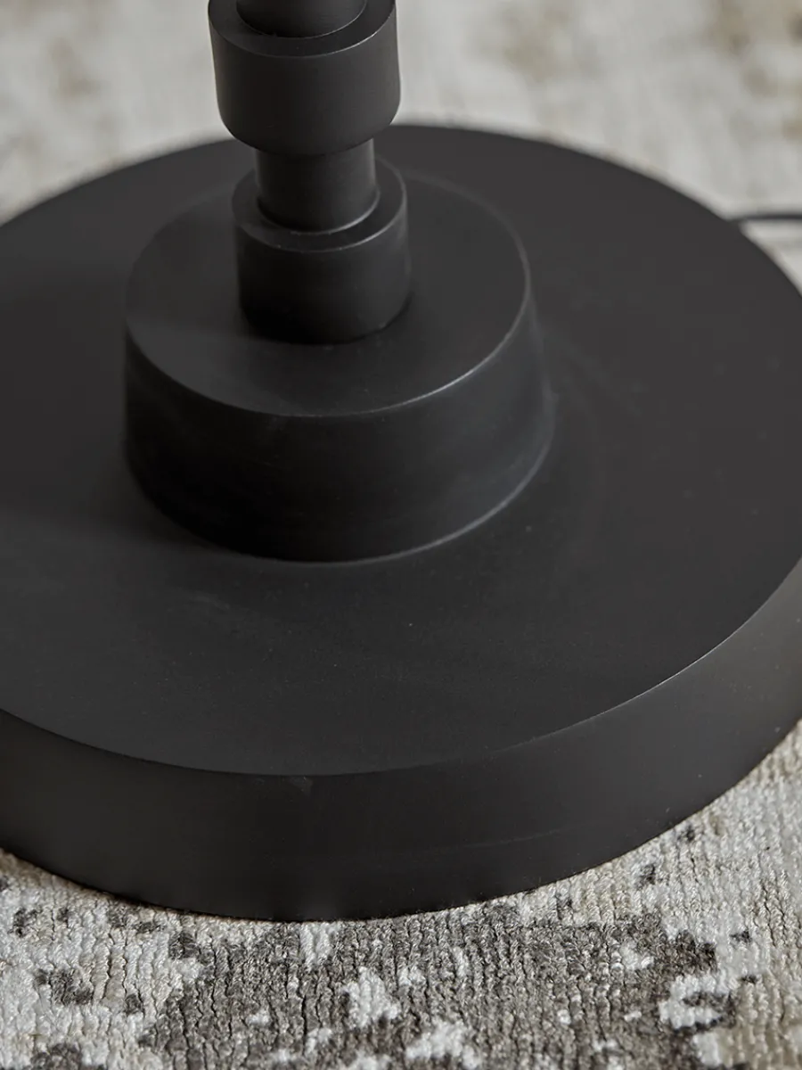 Cox & Cox Floor Lamps<Grey & Black Floor Lamp