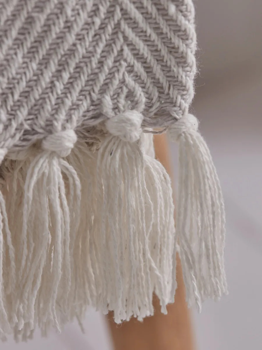 Cox & Cox Throws<Grey Chevron Throw