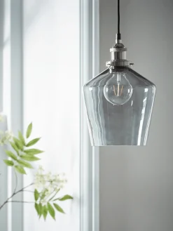 Cox & Cox Pendants<Grey Glass Pendant