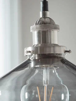 Cox & Cox Pendants<Grey Glass Pendant