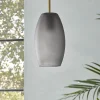 Cox & Cox Pendants<Grey Ombre Frosted Glass Pendant
