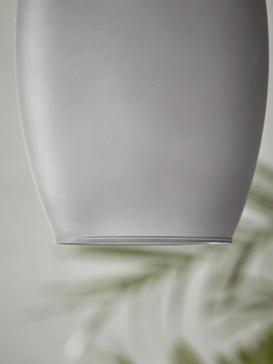 Cox & Cox Pendants<Grey Ombre Frosted Glass Pendant