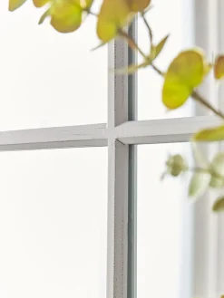 Cox & Cox Decorative Mirrors|Wall Mirrors<Grey Panelled Window Mirror