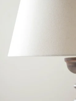 Cox & Cox Floor Lamps<Greywash Turned Floor Lamp