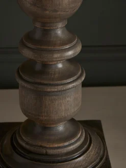 Cox & Cox Table Lamps<Greywash Turned Table Lamp