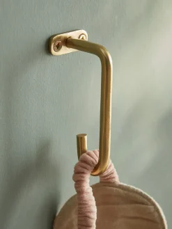 Cox & Cox Hooks & Hook Racks<Hammered Brass Single Hook