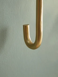 Cox & Cox Hooks & Hook Racks<Hammered Brass Single Hook