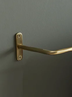 Cox & Cox Hardware<Hammered Brass Towel Rail