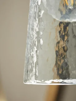 Cox & Cox Wall Lights<Hammered Glass Wall Light