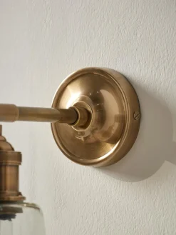 Cox & Cox Wall Lights<Hammered Glass Wall Light