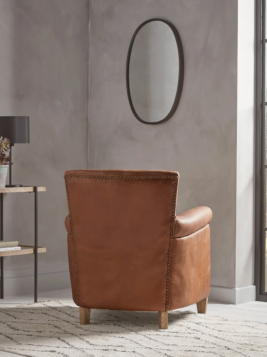 Cox & Cox Armchairs & Loveseats<Hardwick Leather Armchair
