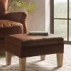 Cox & Cox Ottomans, Footstools & Pouffes<Hardwick Leather Footstool