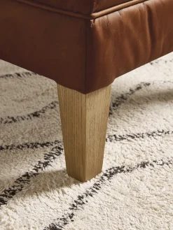 Cox & Cox Ottomans, Footstools & Pouffes<Hardwick Leather Footstool