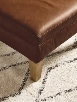 Cox & Cox Ottomans, Footstools & Pouffes<Hardwick Leather Footstool