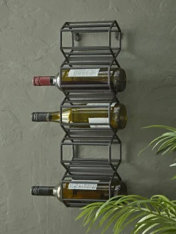 Cox & Cox Wine Racks & Kitchen Storage<Hexagonal Wine Rack - Black