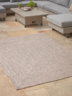 Cox & Cox Outdoor Textiles<Indoor Outdoor Rectangular Rug - Natural