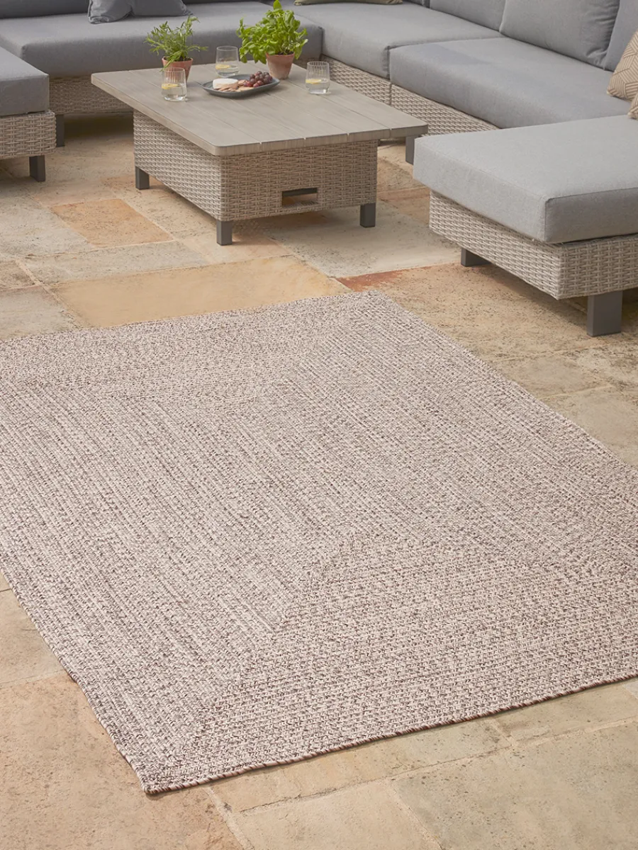Cox & Cox Outdoor Textiles<Indoor Outdoor Rectangular Rug - Natural
