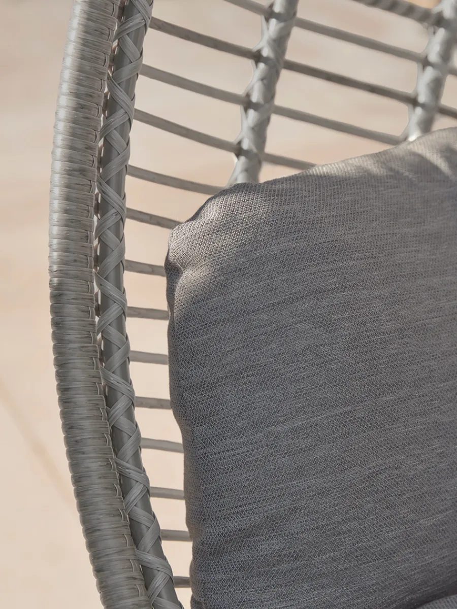 Cox & Cox Outdoor Hanging Chairs & Statement Chairs<Industrial Hanging Chair - Grey