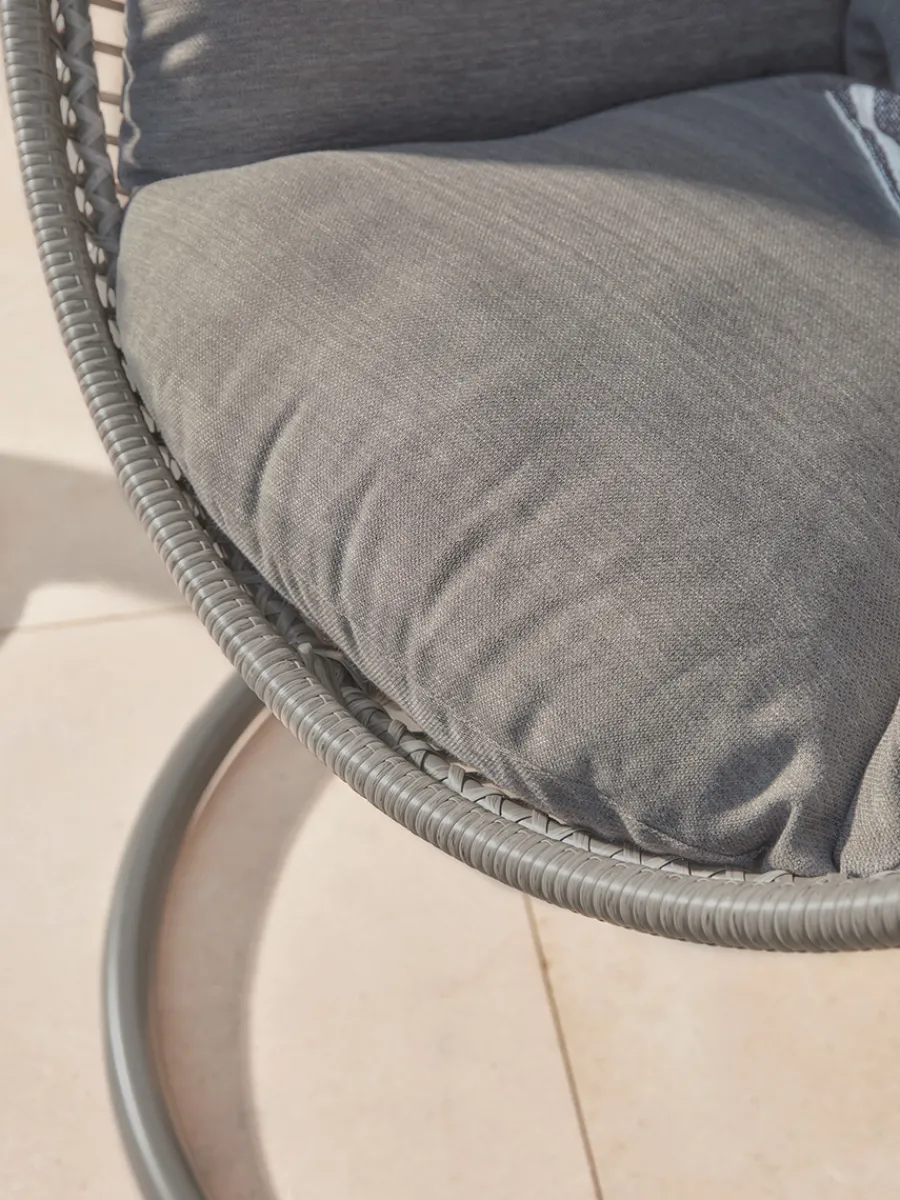 Cox & Cox Outdoor Hanging Chairs & Statement Chairs<Industrial Hanging Chair - Grey