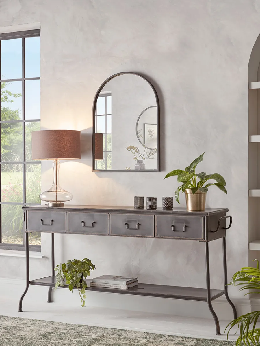 Cox & Cox Console Tables<Industrial Iron Console Table