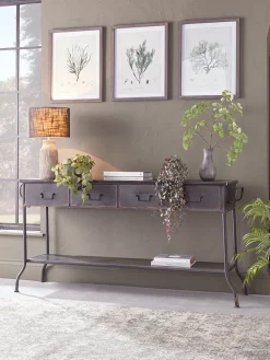 Cox & Cox Console Tables<Industrial Iron Console Table