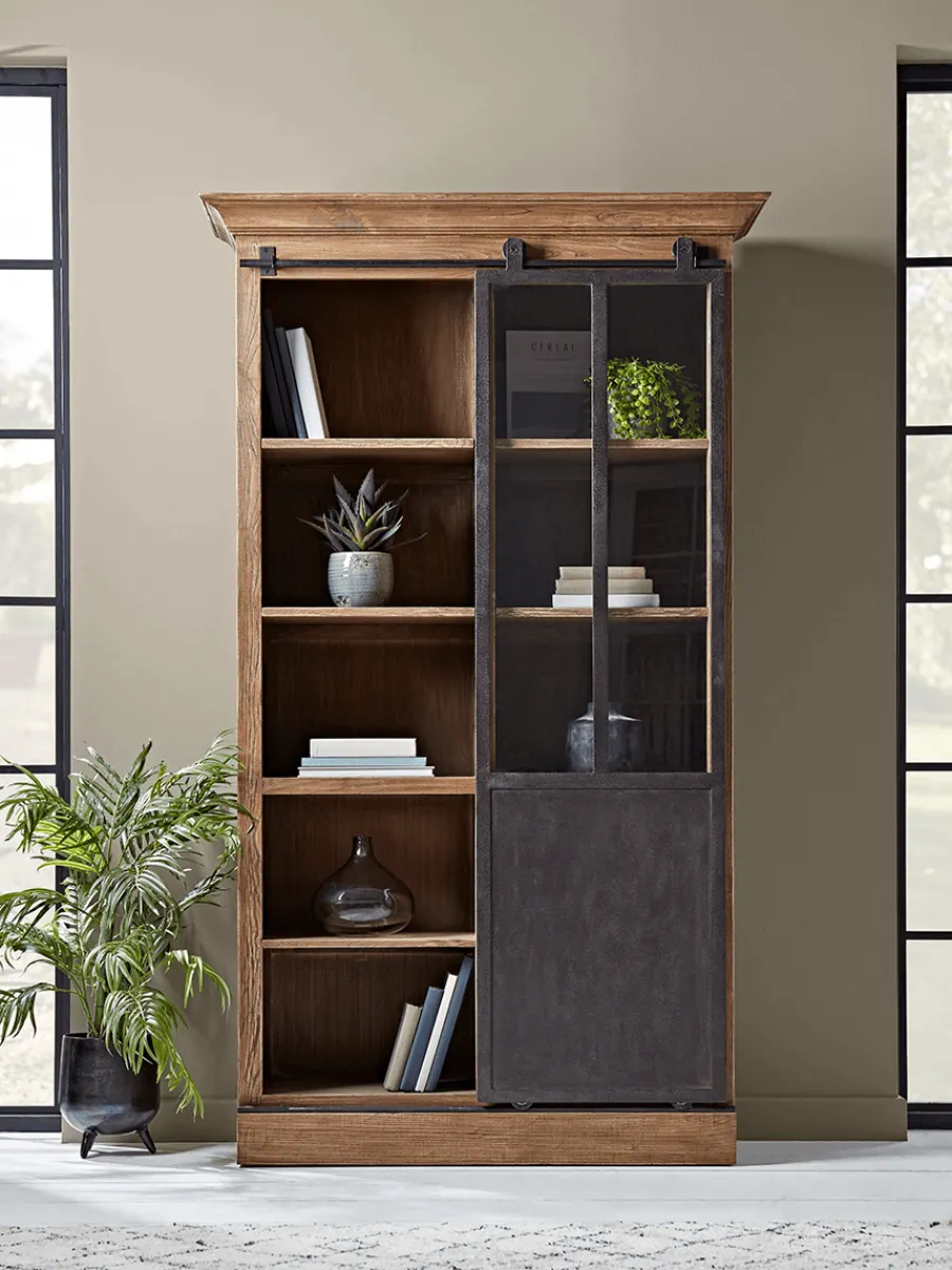 Cox & Cox Cabinets<Industrial Sliding Door Display Cabinet