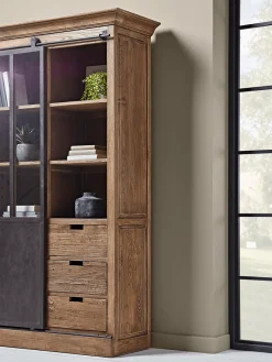 Cox & Cox Cabinets<Industrial Sliding Door Display Cabinet