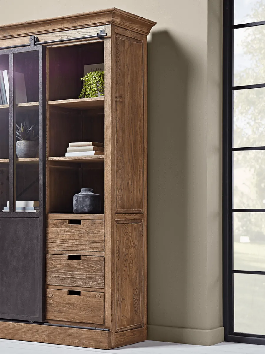 Cox & Cox Cabinets<Industrial Sliding Door Display Cabinet