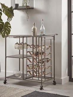 Cox & Cox Drinks Trolleys<Industrial Style Bottle Trolley
