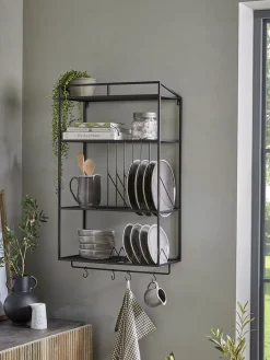 Cox & Cox Shelves|Bookcases & Shelf Units<Industrial Style Iron Wall Unit - Medium