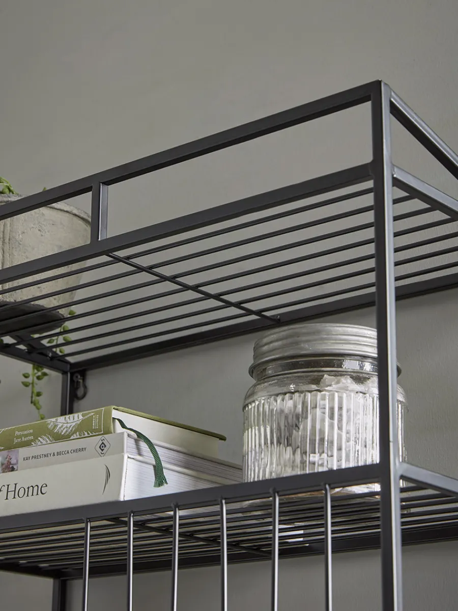 Cox & Cox Shelves|Bookcases & Shelf Units<Industrial Style Iron Wall Unit - Medium