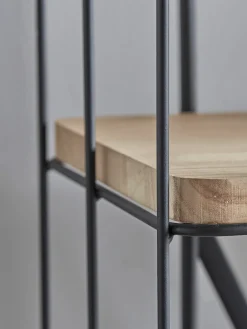 Cox & Cox Shelves<Industrial Wood & Metal Shelf Unit - Large