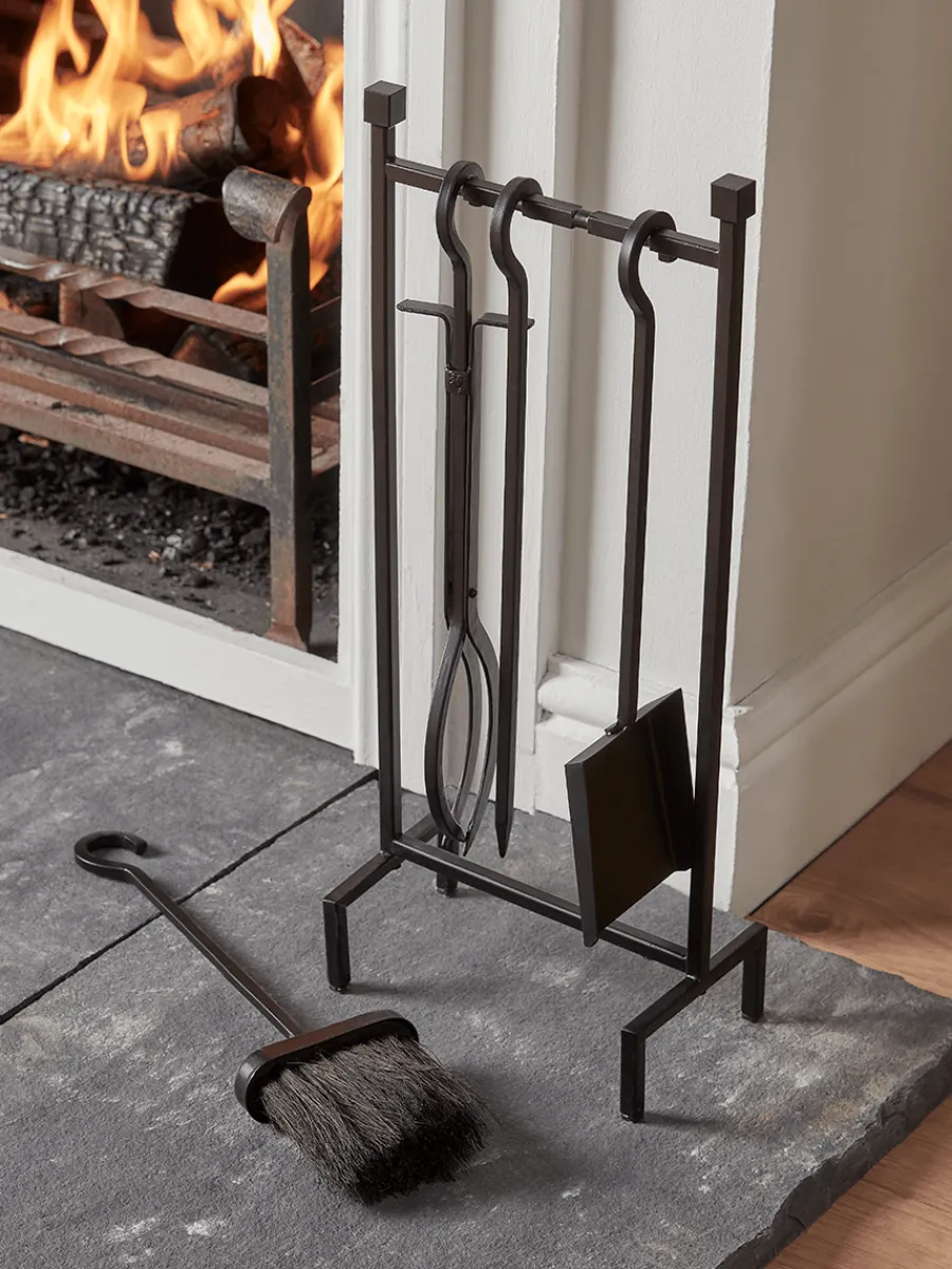 Cox & Cox Fireside<Iron Hanging Fireside Set - Black